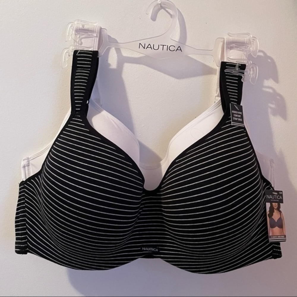 Full Coverage 2 pc set NAUTICA Hidden Wire Bras Size 42D